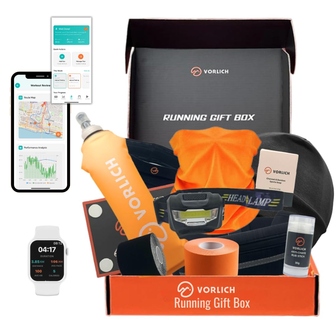 Vorlich Caja Regalo Running, 13 Regalos para Corredores Hombre y Mujer