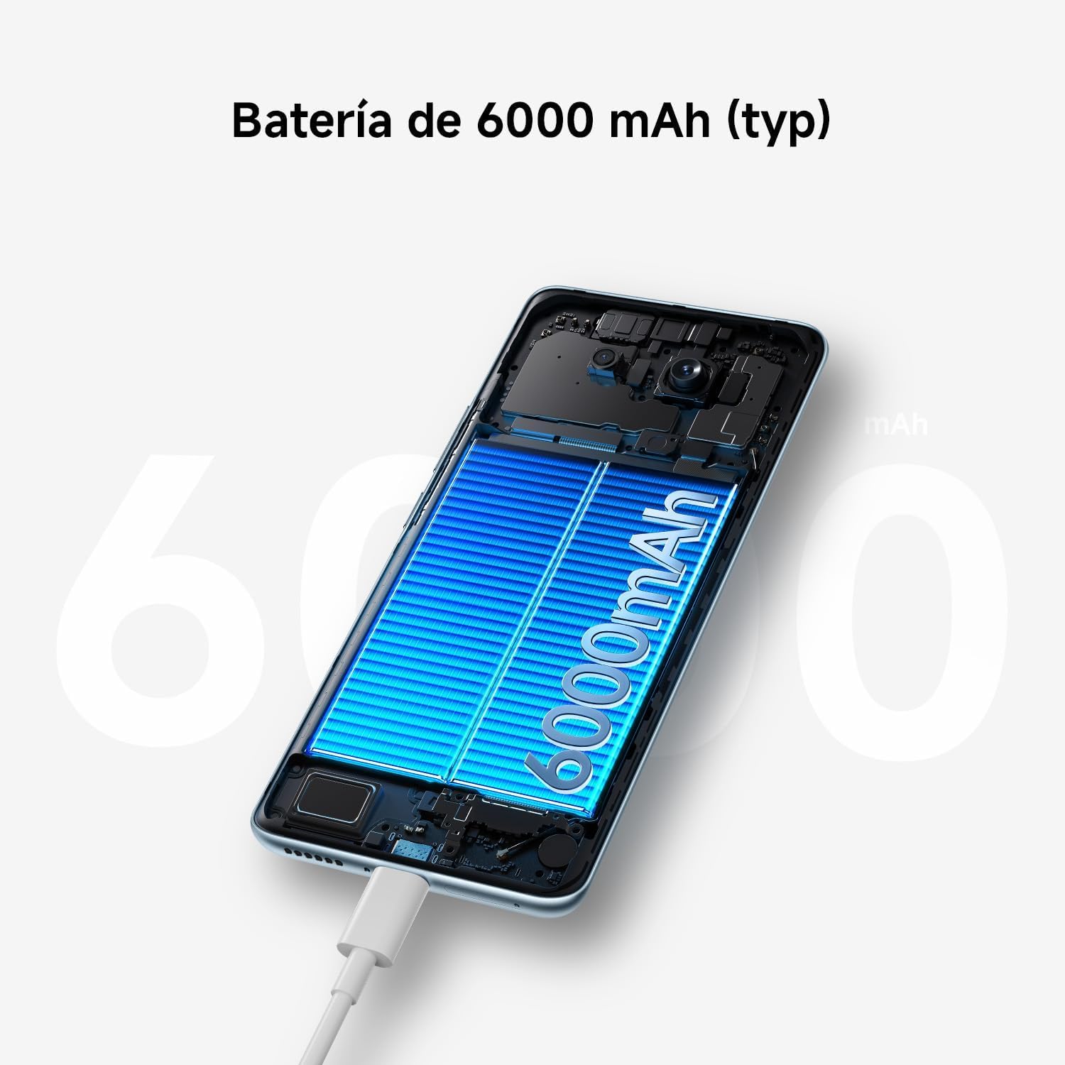 XIAOMI REDMI Note 15 4G- Smartphone de 8+256GB, Pantalla AMOLED FHD+ de 6,77", MediaTek Helio G100-Ultra, cámara de 108MP, batería de 6000 mAh, Azul Glaciar