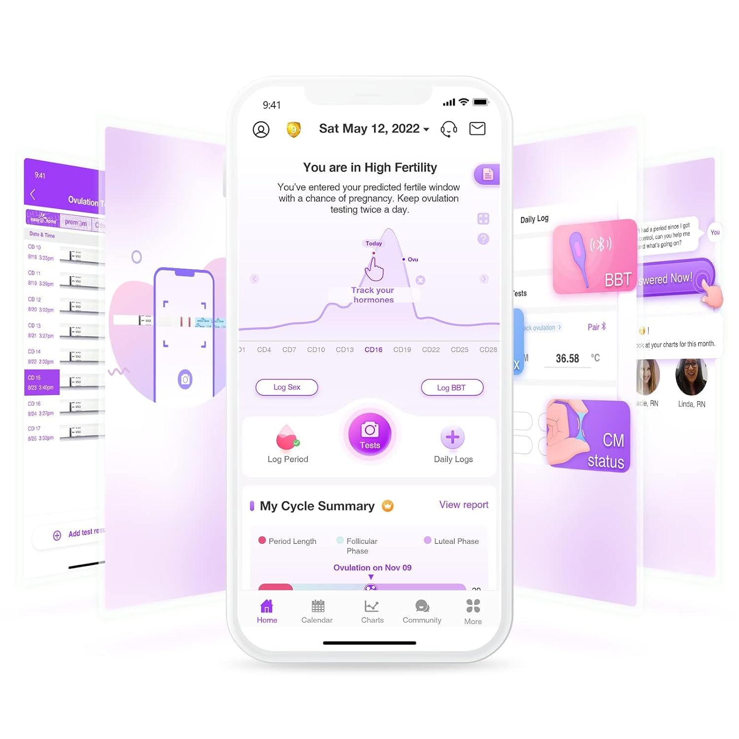 Easy@Home Ovulation Test Strips: 50 Counts Accurate LH Ovulation Strips for Women - at Home LH Surge Detection | Bulk Fertility Predictor Kits - Image 7