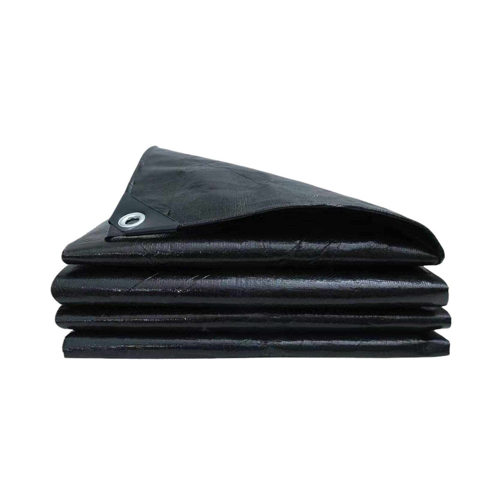 Lona impermeable con ojales negra exterior resistente a rayos UV y moho