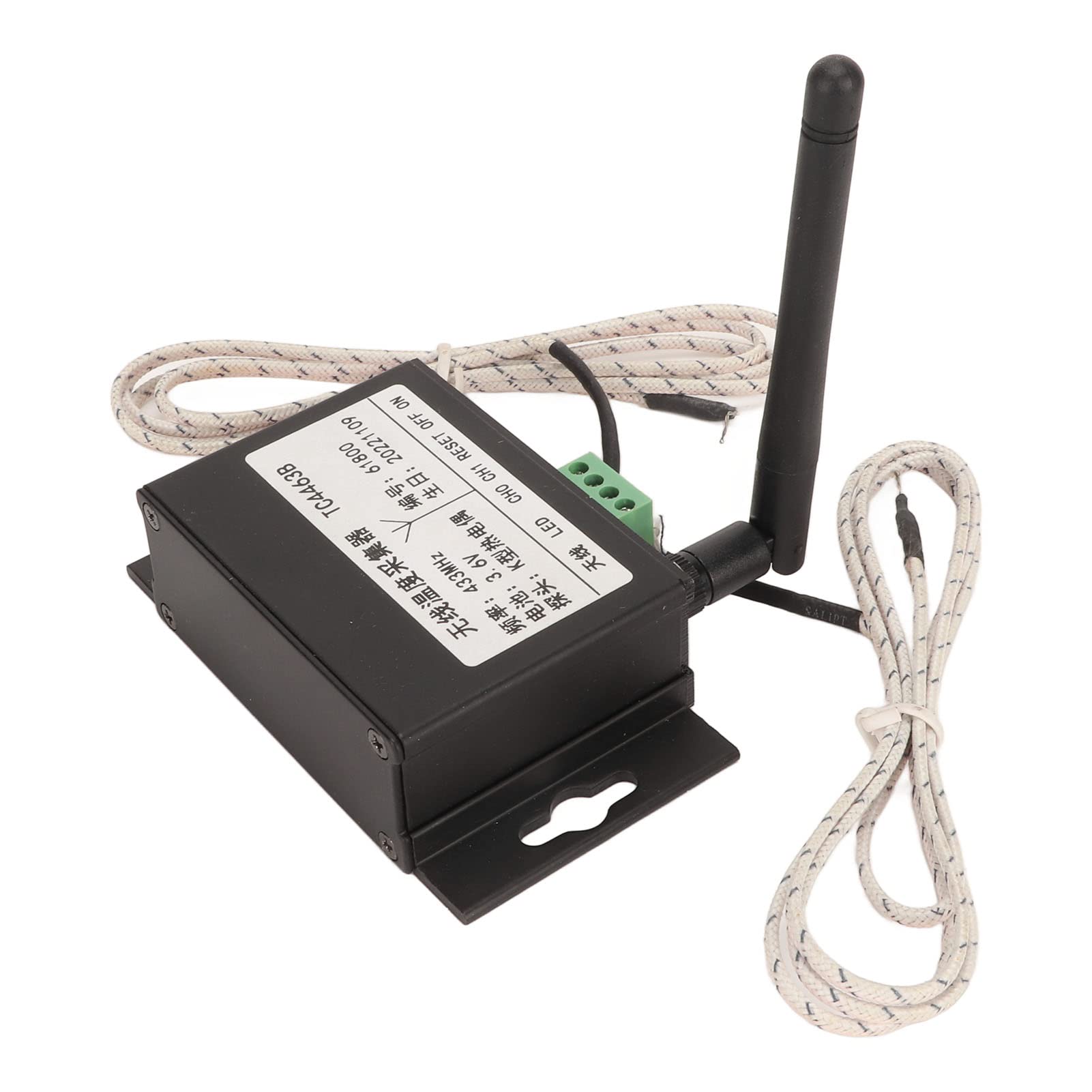 Lazmin112 Capteur de Température Fil, RF 433 MHz 200 Bdevice accepté 1200mAh Batterie IoT Thermodector pour la Transmission des Données, Fabrication de l'industrie Adaptée