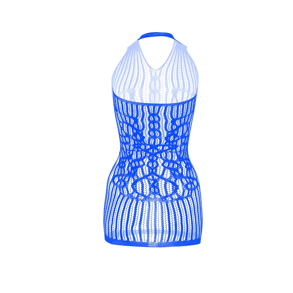 Lingerie da donna a rete trasparente, pezzo unico, con scollo a V, babydoll, taglia unica