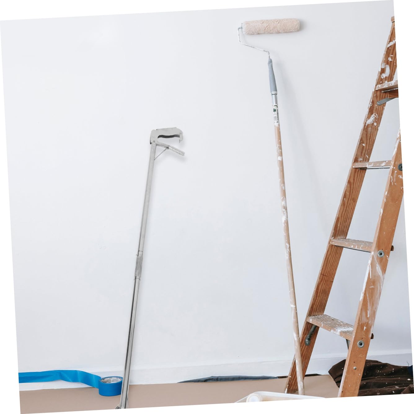 Pinza Diseño Resistente y Ligero de Acero Inoxidable Plegable de Agarre Adecuado para Recoger Objetos para Personas Mayores en Casa o Cama