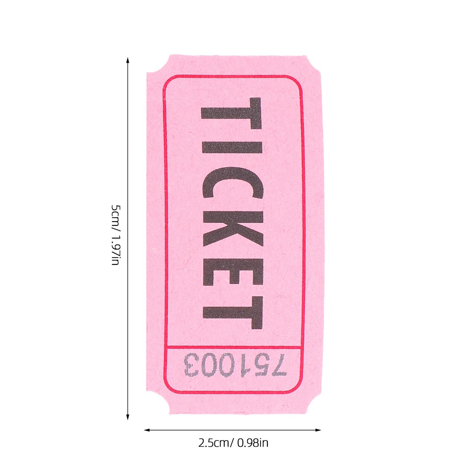 SOLUSTRE Boletos Para Rifas De Papel Rollo De Boletos Para Fiestas De Cumpleaños y Festivales Obsequios Accesorios Para Eventos Rollo
