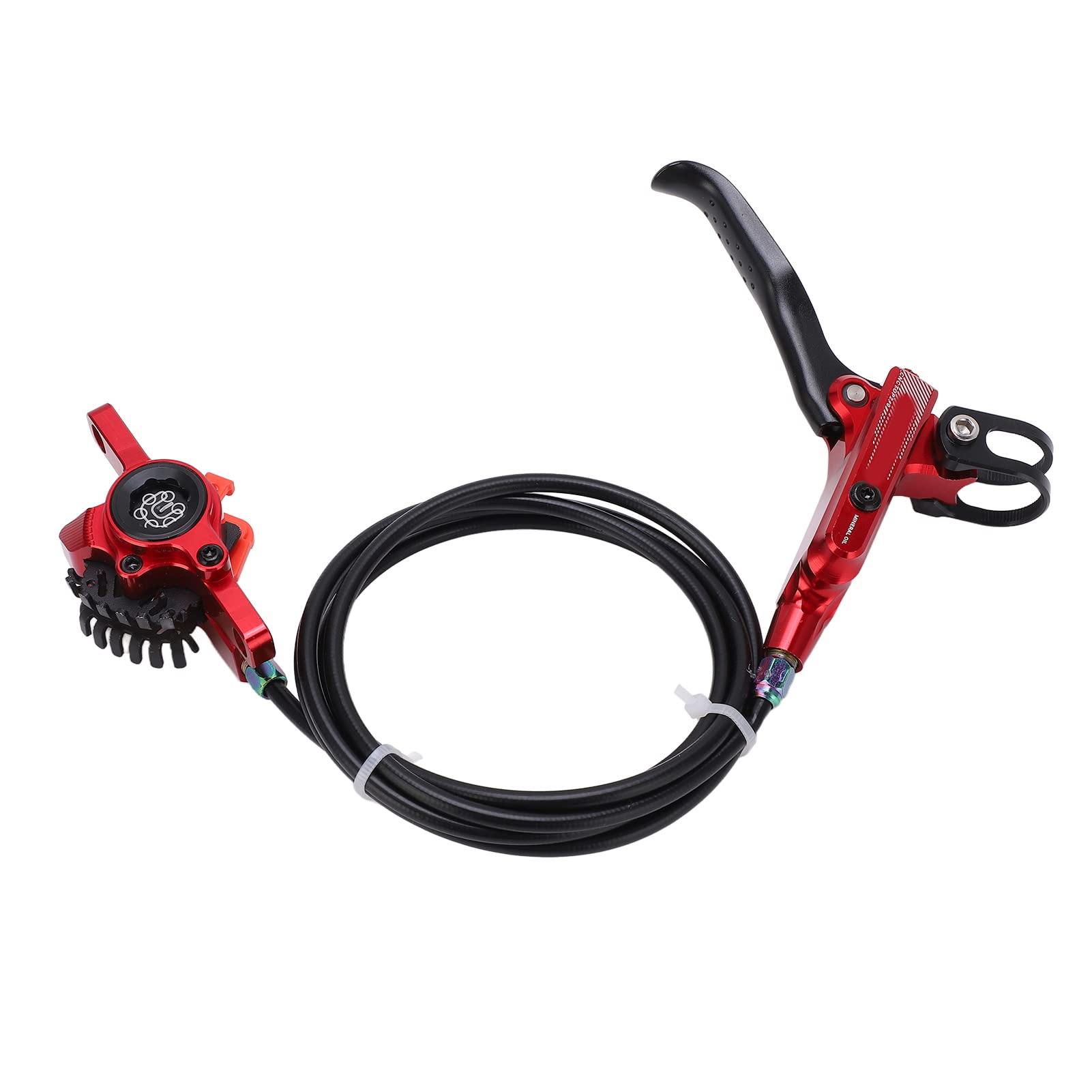 Étrier de frein à disque hydraulique arrière de vélo, étrier de Rotor de 160mm (Rouge)