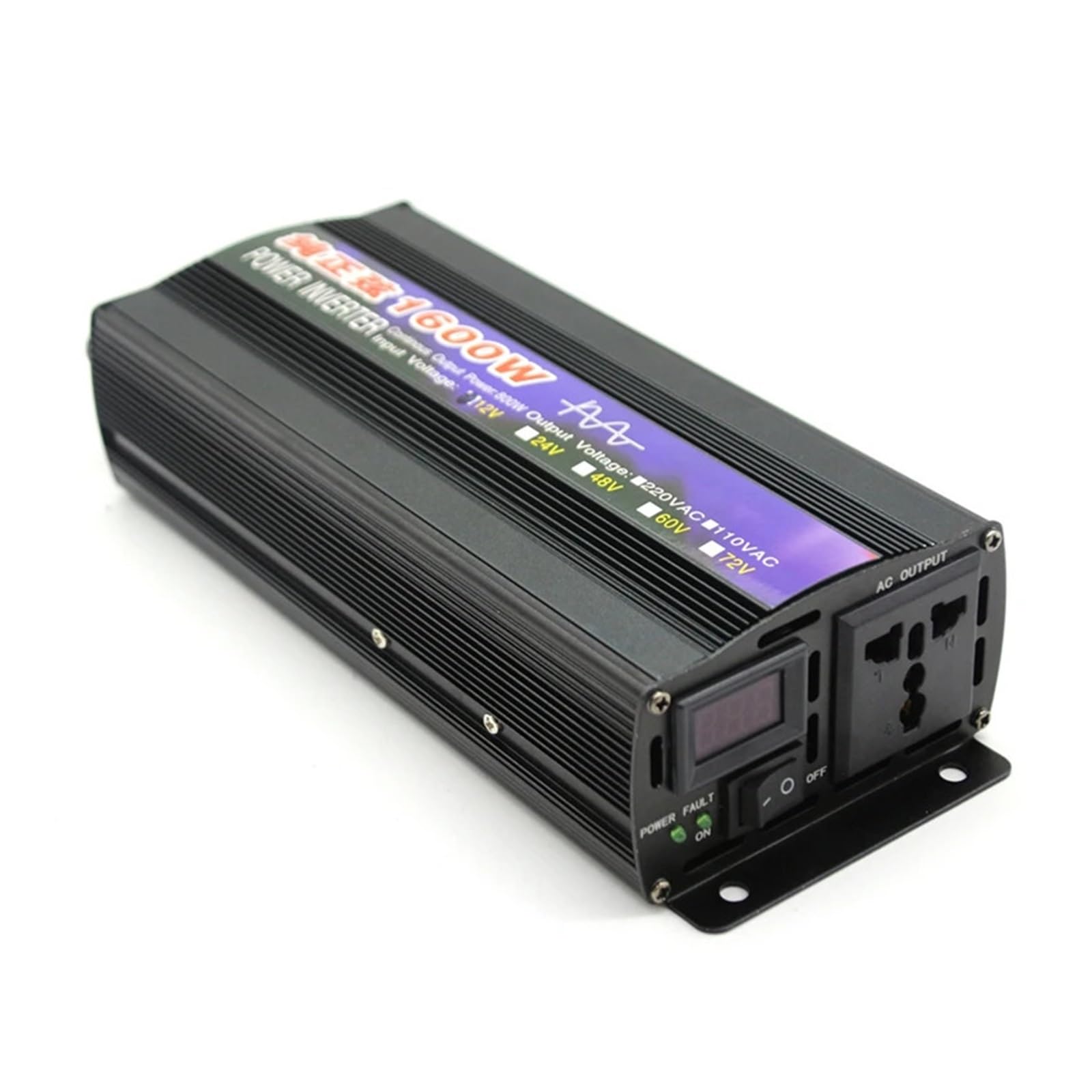 1000 W-2600 W, przetwornica napięcia, 12 V, 24 V, 220 V, przenośna ładowarka, transformator napięcia (24 V, 50 Hz, 220 V (210-230 V))