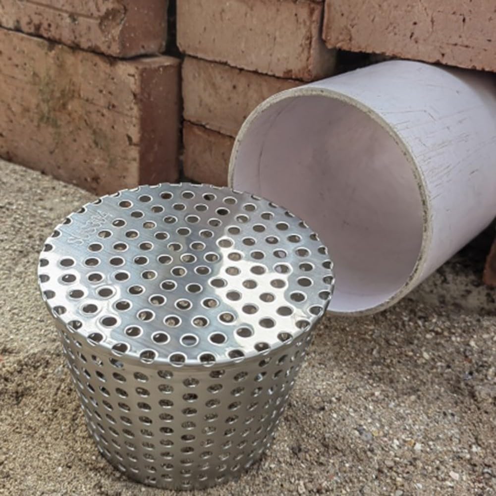 Filtro de Drenaje de Piso Resistente de Acero Inoxidable 304 antiobstrucción, Adecuado para Usar en Jardines, Balcones y áreas de Piscina.