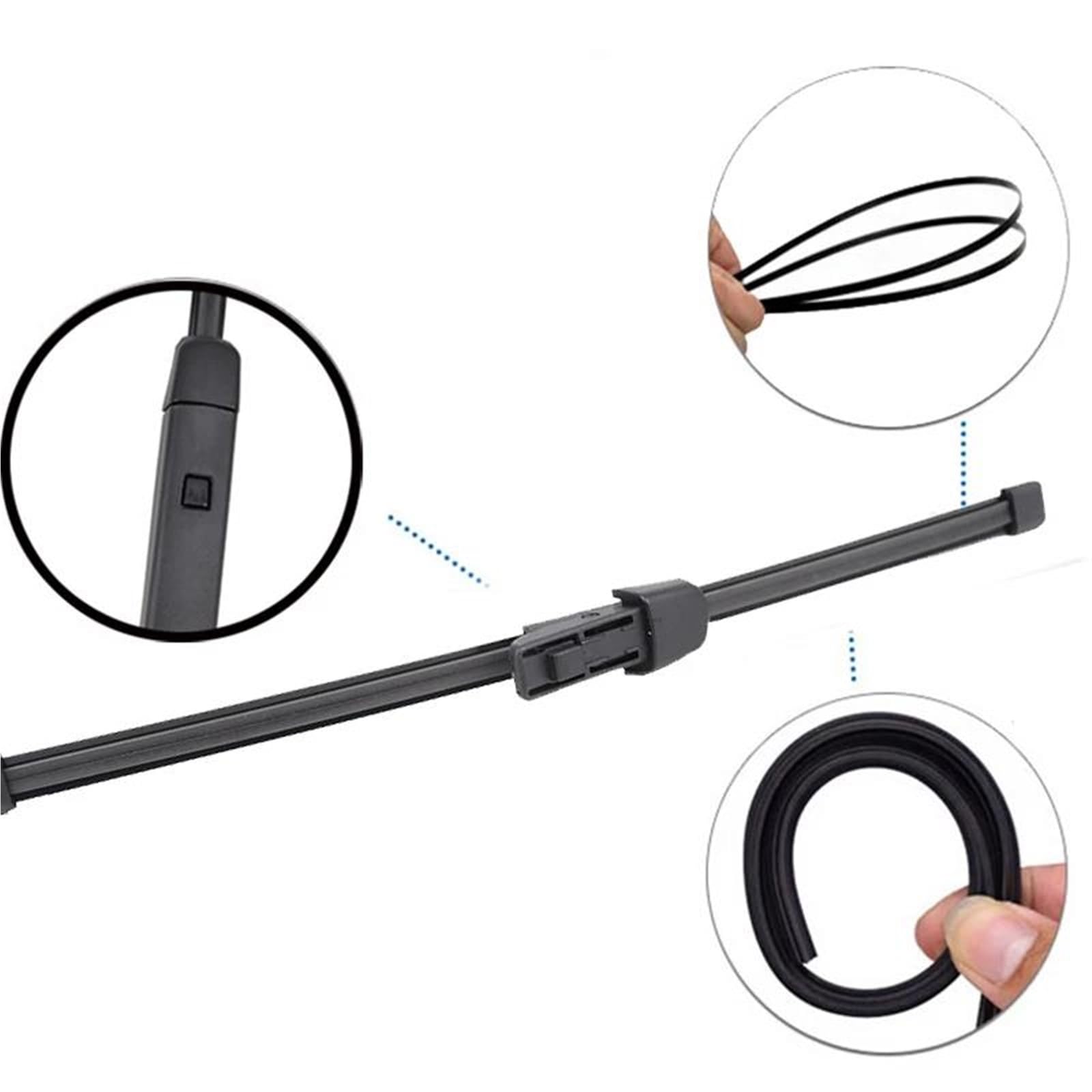 Kit Set Braccio E Spazzola Tergicristallo Posteriore da 11" per V&w per Golf 6 Hatchback 2008-2013 Parabrezza Parabrezza Portellone Posteriore Spazzola per Finestrini Tergicristallo