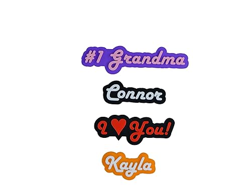 Personalized Fridge and Locker Magnet in Retro Font - Hard Plastic 2 Color Custom, Bulk Discounts