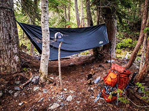 Pro Venture Waterproof Hammock Rain Fly [12Ft X 9Ft] - Portable Large Camping Tarp - Premium Lightweight Ripstop Nylon Cover - Fast Set Up + Accessories - A Camping Gear Essential! 12X9 Ft Hex Shape #TOP5