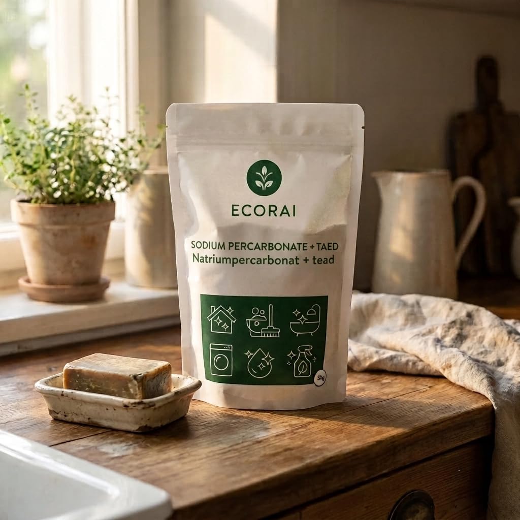 Natriumpercarbonat mit TAED zur Wäschebleiche, Fleckenentfernung & Reinigung 5 kg (2er-Pack)