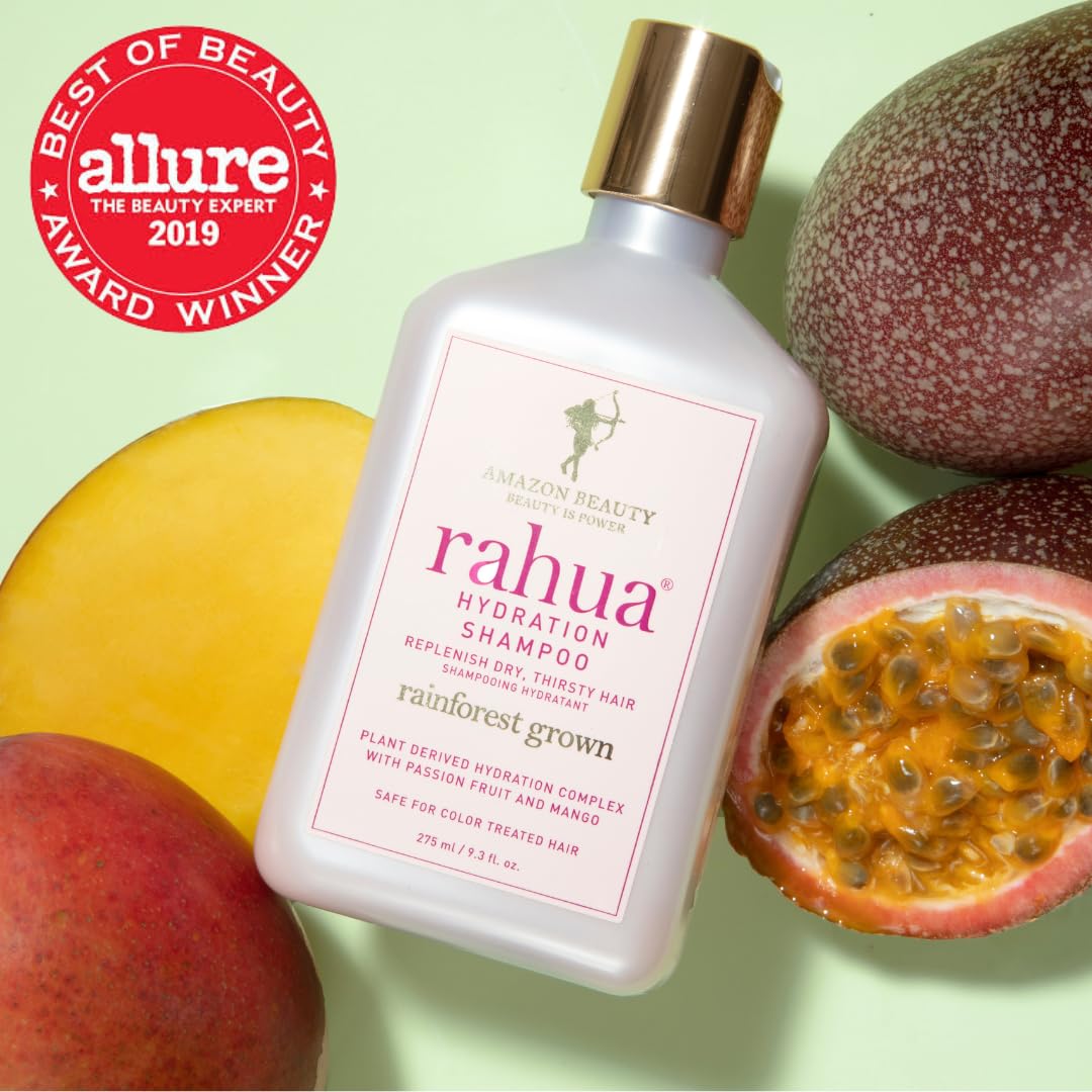 Rahua Hydration Shampoo, Vegan Moisturizing Shampoo for Dry, Damaged, or Curly Hair, Sulfate Free Hydrating Formula Oil, Morete, Sacha Inchi, Tropical Passion Fruit & Mango Scent - Image 5
