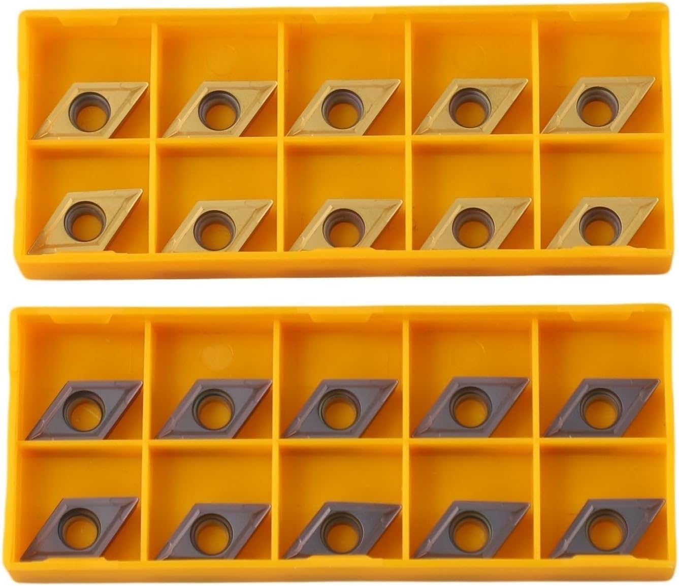 20Pcs Carbide Turning Inserts for DCMT11T304 and DCMT32.51, CVD Coating for CNC Turning Tools and Stainless Steel Machining