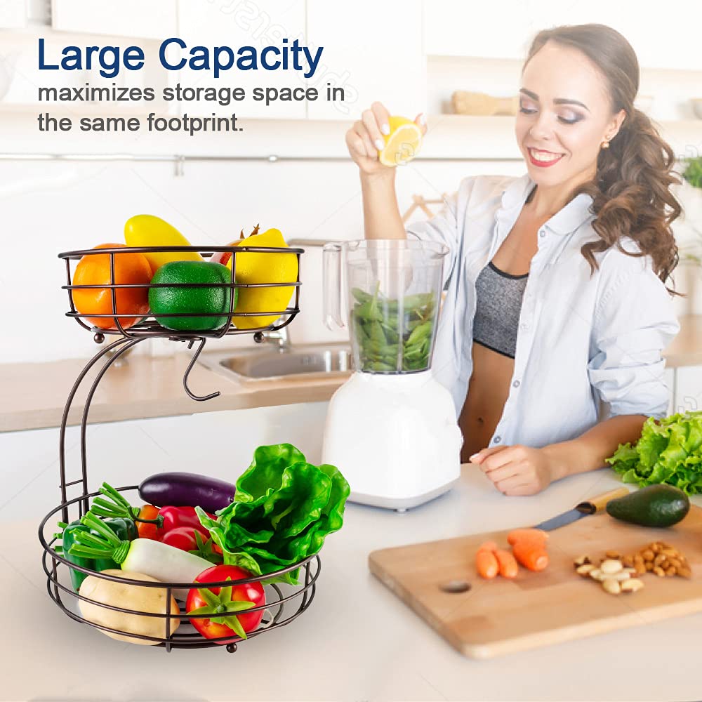 Wire bananenhouder en fruitmand | Plezier in de Keuken - Kookwinkel Kitchen&More