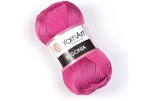 Yarn Art Begonia Soft Premium 100% Cotton Yarn - #2 Fine Yarn Weight
