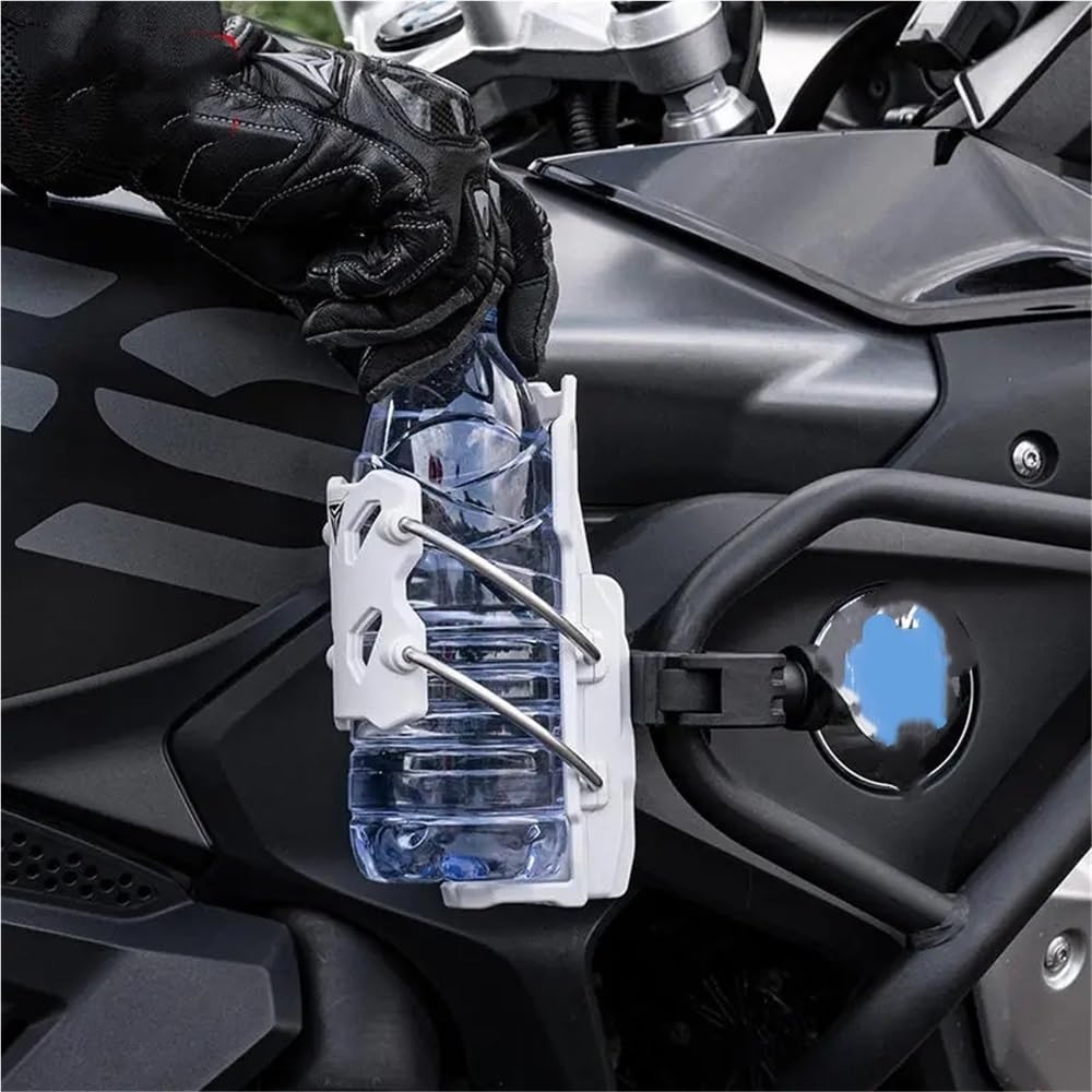 Becherhalter Motorrad Motorrad- Und Fahrradfahren, Automatischer Verstellbarer Getränkehalter, Universelle rutschfeste, Verschleißfeste Wasserflaschenhalterung
