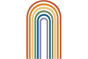 Large and Vibrant Rainbow Wall Decal for a Magical Kid's Room Decor