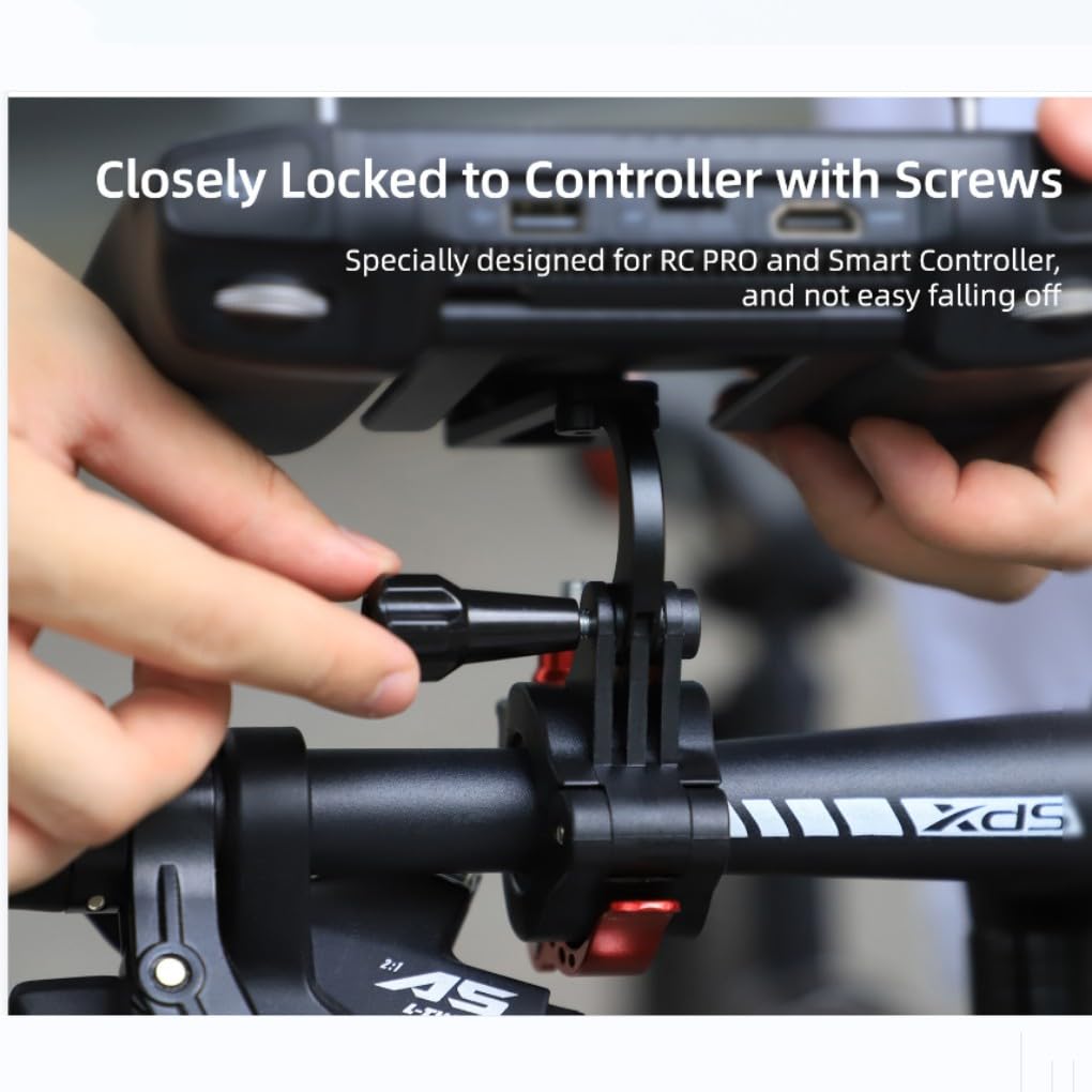 Taoke Soporte de mano para bicicleta para DJI RC PRO y cámaras de acción, control remoto con pantalla