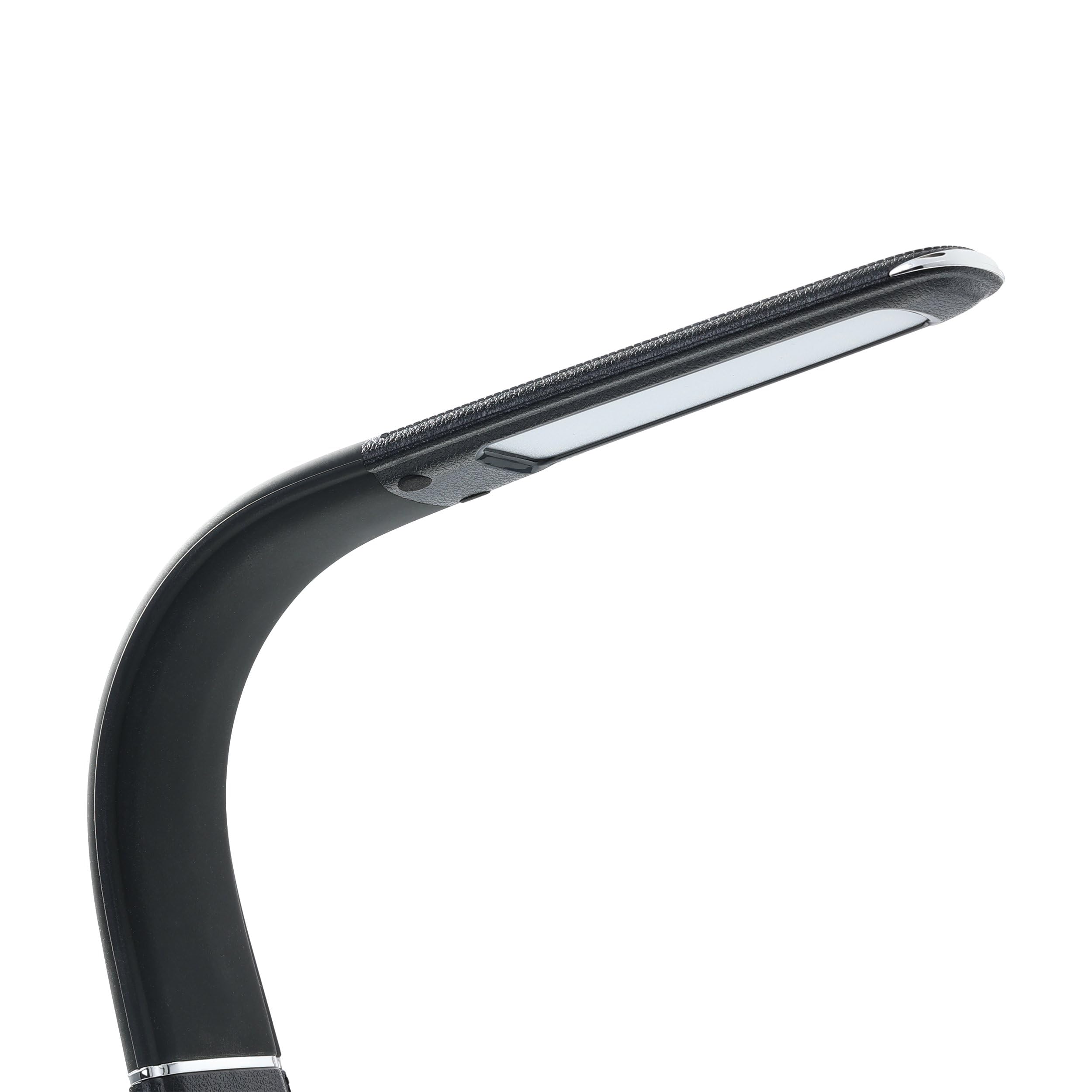 EGLO LED lámpara de mesa Cognoli, lámpara de escritorio con tacto | luz blanca neutra, regulable, pantalla informativa, despertador, lámpara de escritorio de plástico, lámpara de oficina en