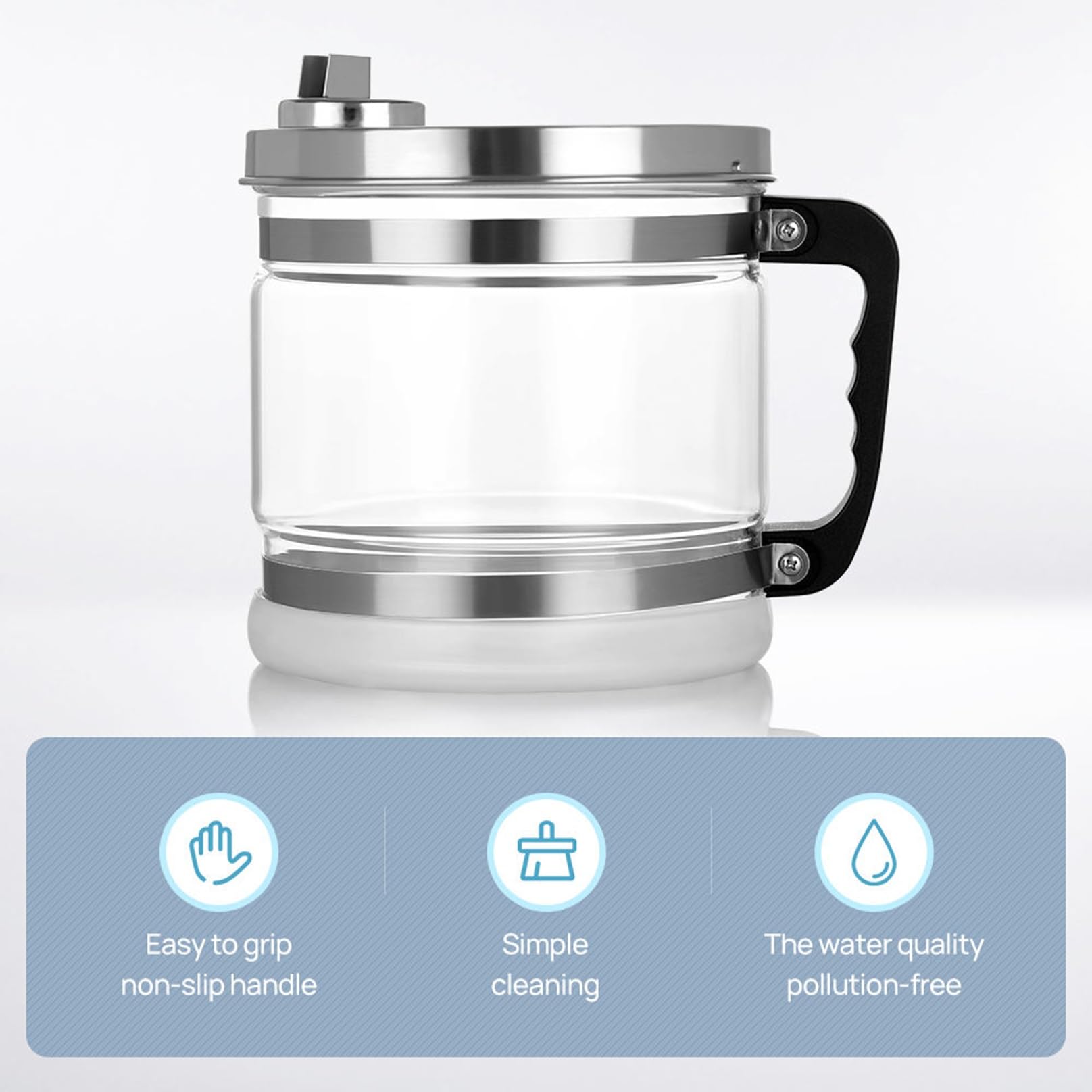 Destilador De Agua con Recipiente De Vidrio Máquina For Fabricar Agua Destilada De 4 litros con Control De Temperatura Purificador De Agua Eléctrico For Destilación De Agua En El Hogar