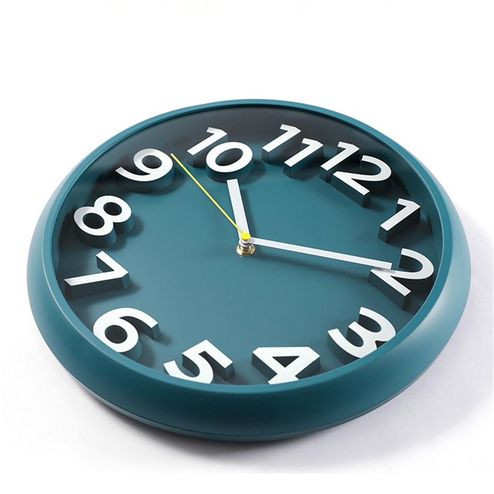 Cucina Orologio da parete for soggiorno, funzionamento silenzioso, alimentato a batteria, stile versatile Decorazioni per interni(Simple gray)