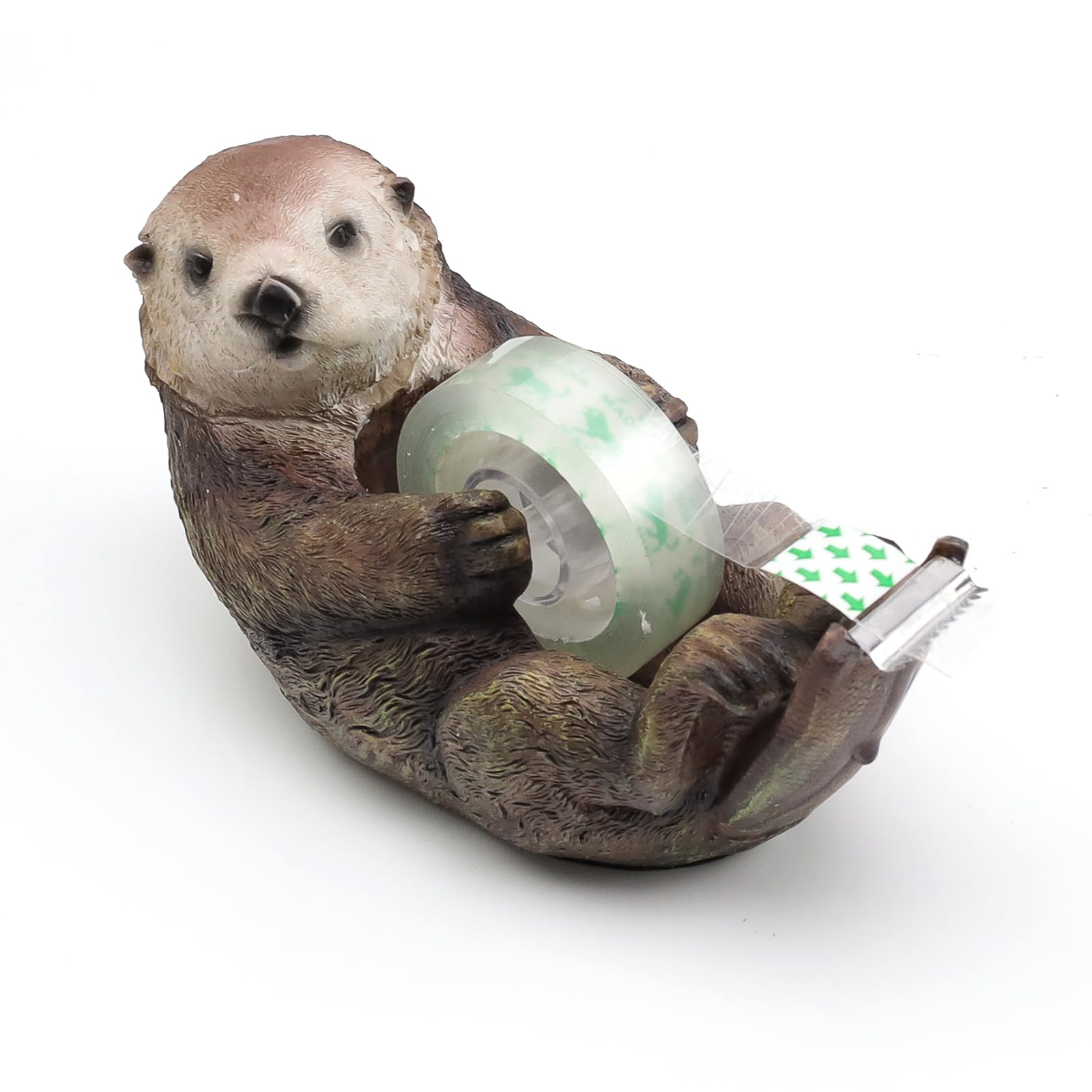 Adhesive Strip Dispenser, Resin Tape Dispenser for Tables, Cute Tape Dispenser, Includes 1 Roll of Adhesive Tape, Tape Dispenser for Children, for Office, School or as a Gift