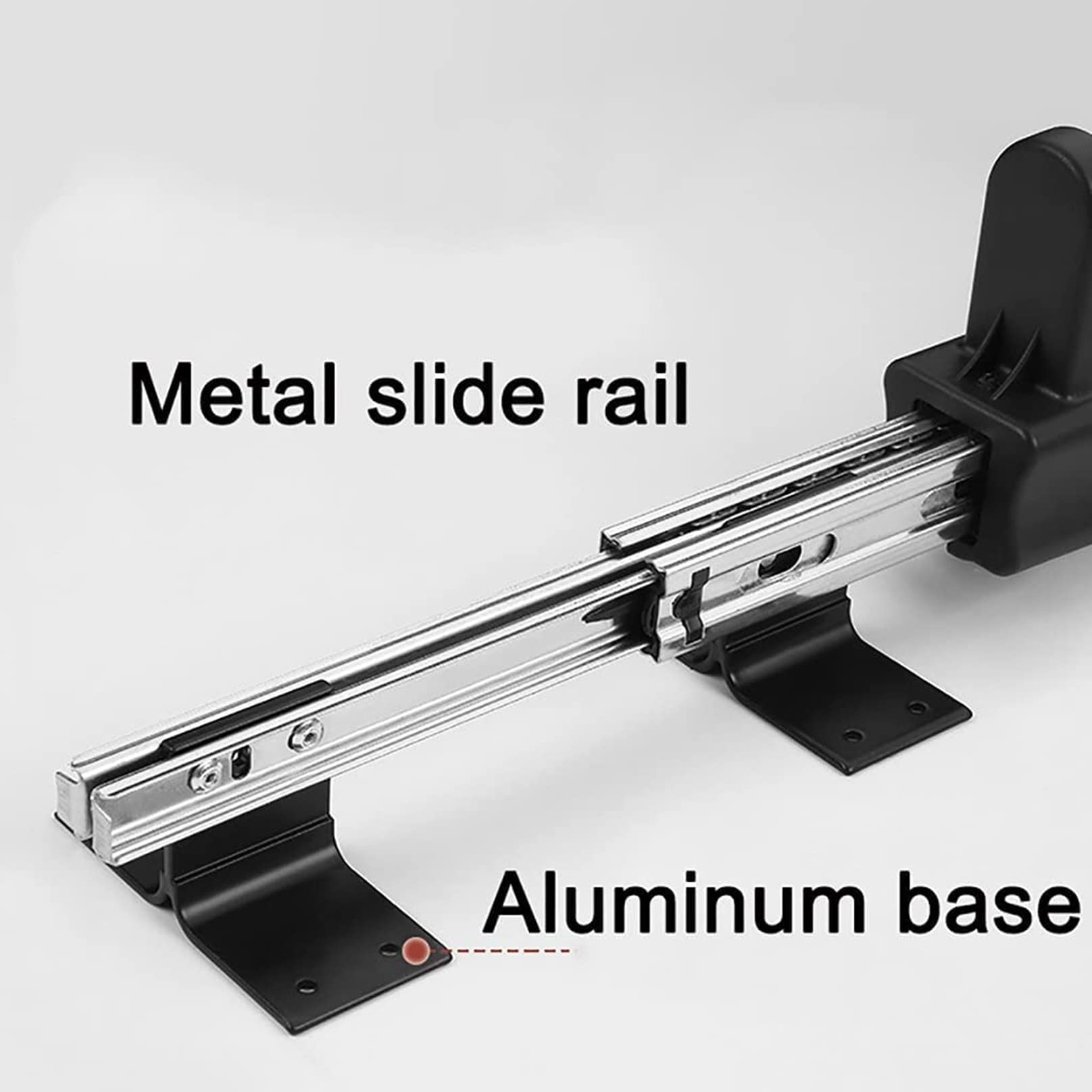Emuca Appendiabiti Estraibile Self Per Armadio, 450, Verniciato Alluminio, Acciaio E Tecnoplastica 82506564