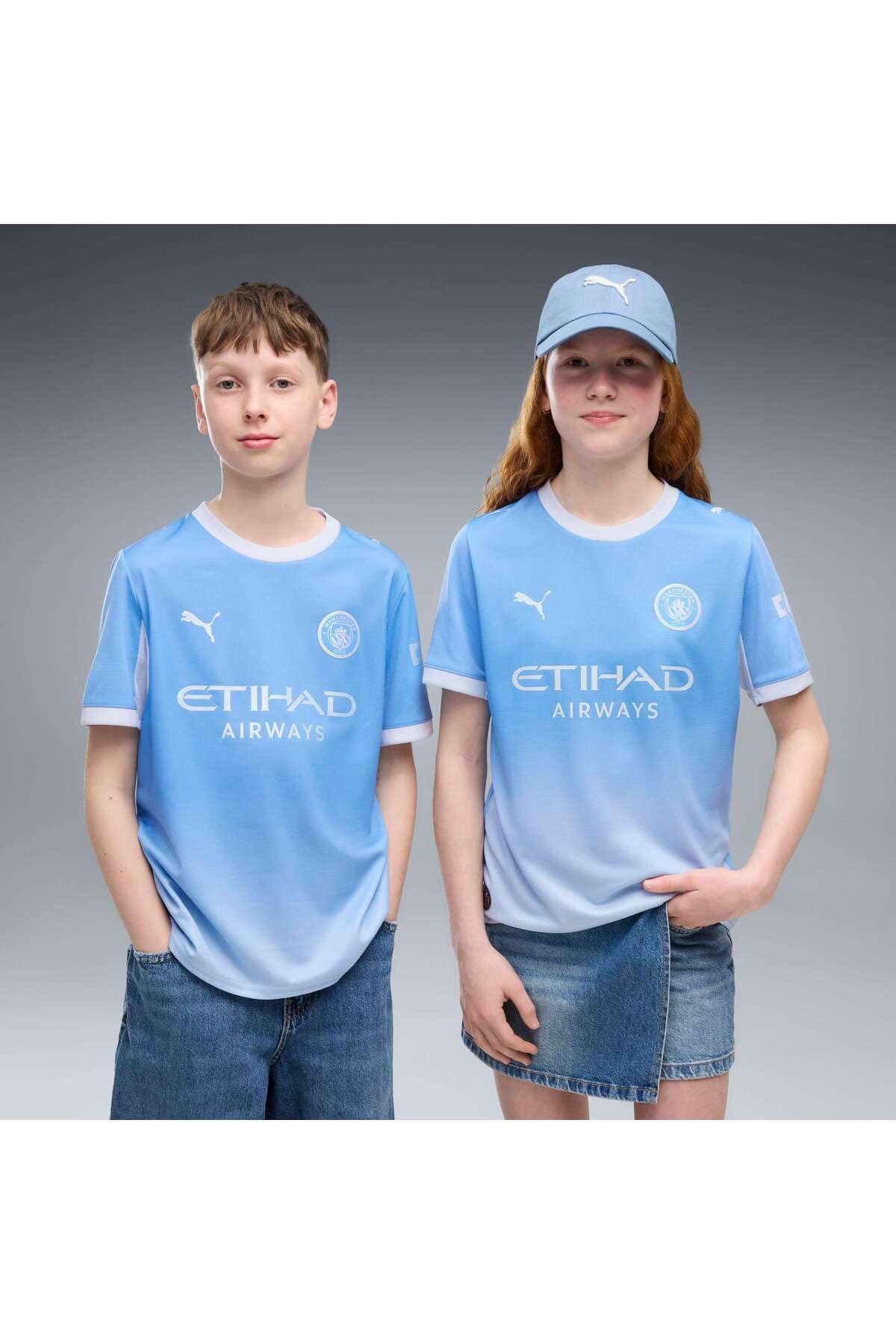 Puma Replika koszulki chłopięcej MCFC Home Jersey Jr (1 opakowanie)