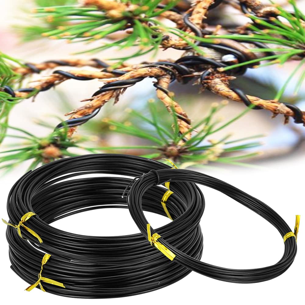 Filo Bonsai Alluminio Anodizzato - 3 Rotoli Da 10m (1,0mm/1,5mm/2,0mm) Nero - Per Modellatura Piante - Foto 10