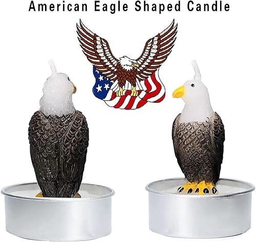 Miniatura 3 de Velas de té Eagle, vela de té de águila americana para regalo del día del padre, es libre, potente y valiente, ideal para decoración del hogar,