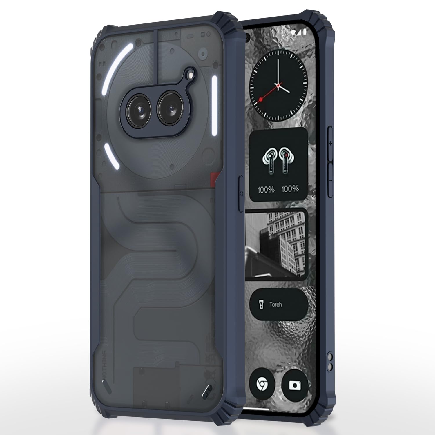 Pikkme Back Cover | Crystal Clear Transparent Back | Ultra Hyrbid | Full Camera Protection | Raised Edge | Bumper Back Case for Nothing Phone 2A / Nothing Phone 2A Plus (Blue) (B0CWYQRC4W) Amazon Price History, Amazon Price Tracker