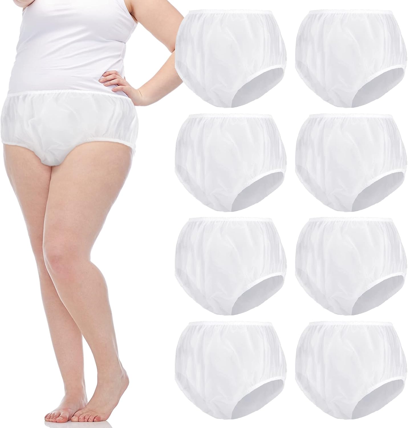 9 Pcs Waterproof Incontinence Underpants Plastic Pull on