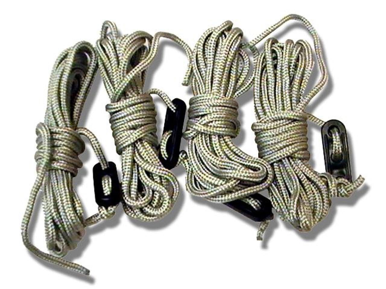 TentSpares - Universal 2.8 Metre Replacement Grey Guylines, Guy Ropes, Tents, Awnings, Guy Lines, Tent Accessories (Pack of 4)
