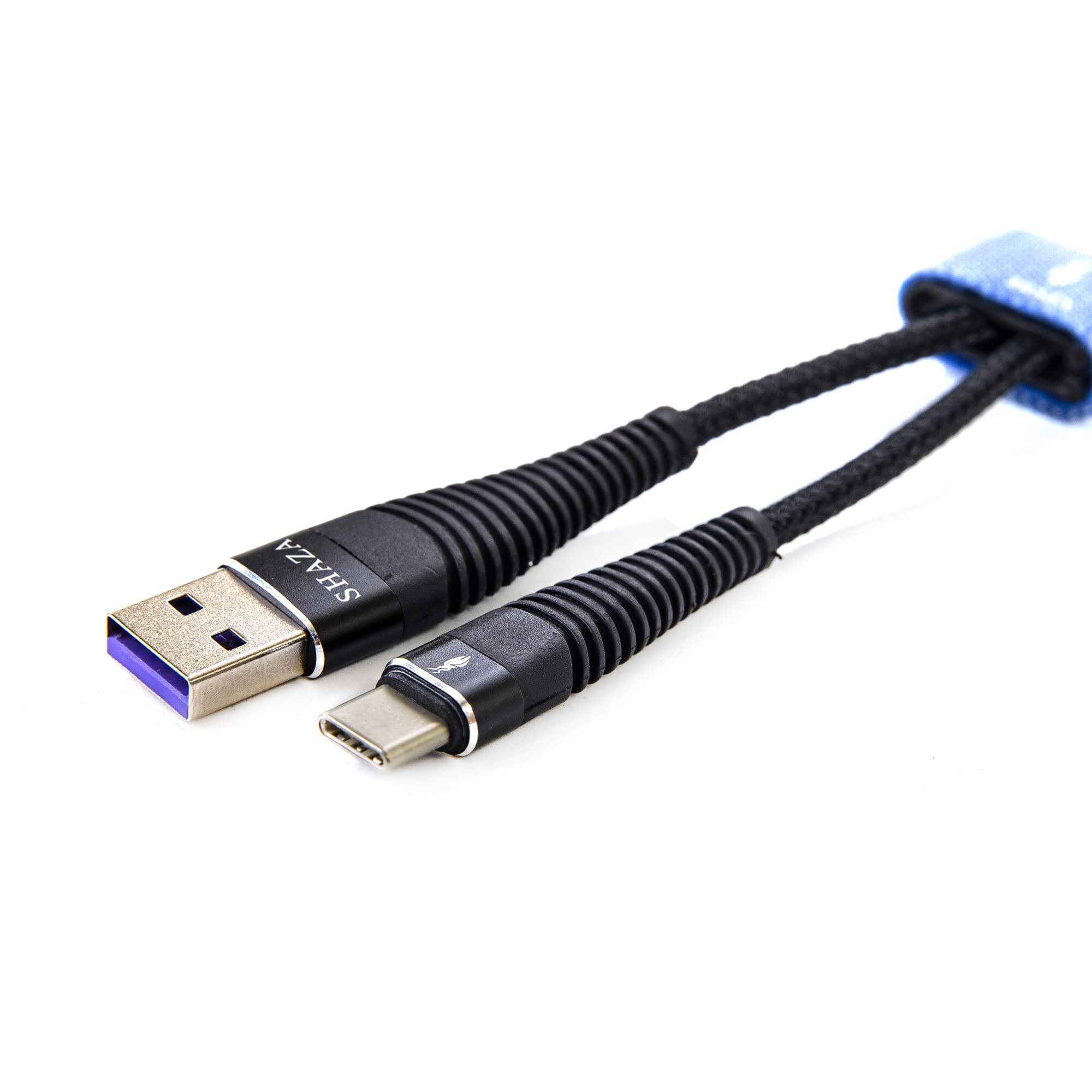 SHAZA USB TYPE-C PD 5A 100 W Örgülü Hızlı Şarj ve Data Kablosu 1 Metre