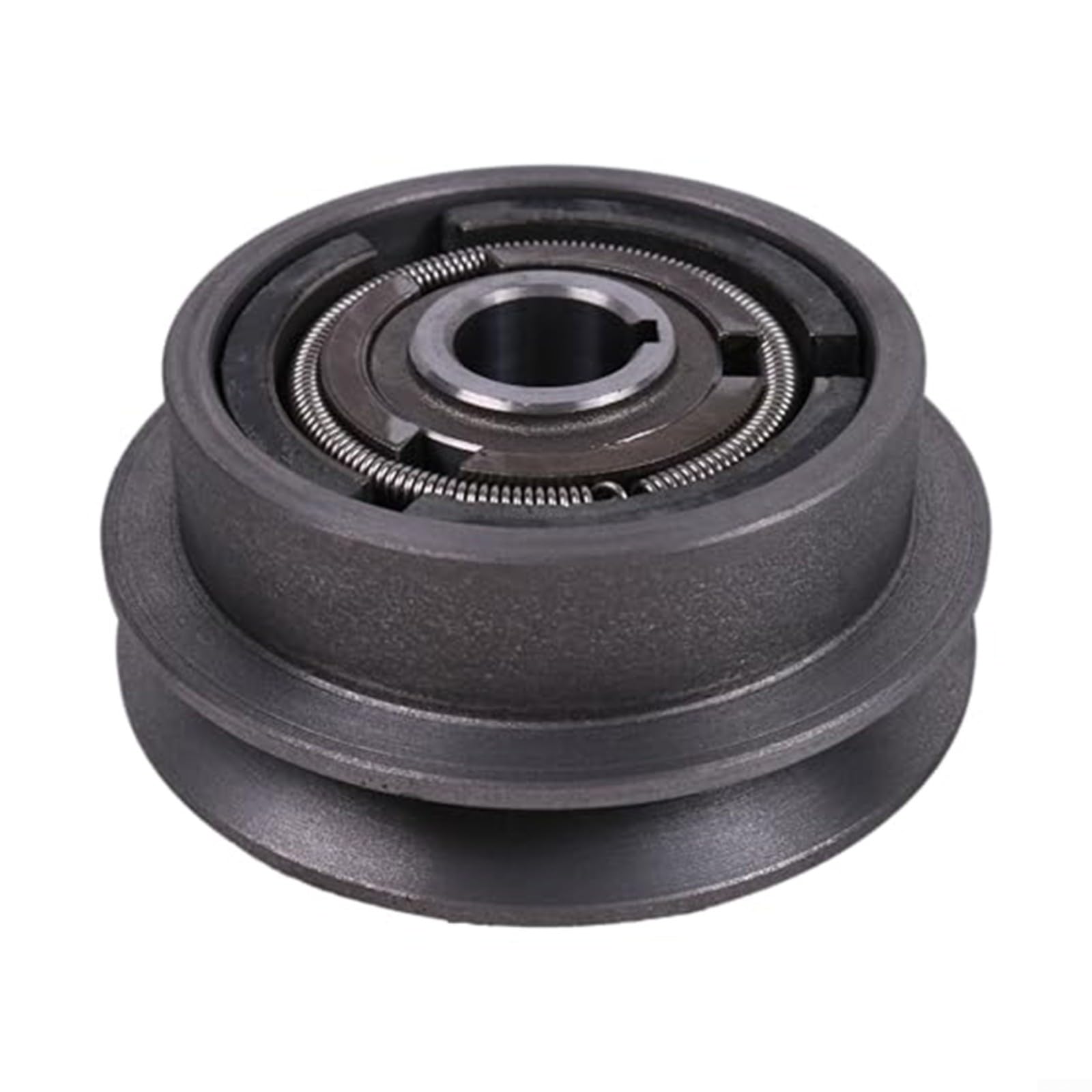 Embrague para cortacésped de una sola polea con correa en V de 5 pulgadas de diámetro, construcción de metal resistente de 1 pulgada de diámetro compatible con motores GX270 y GX390 para