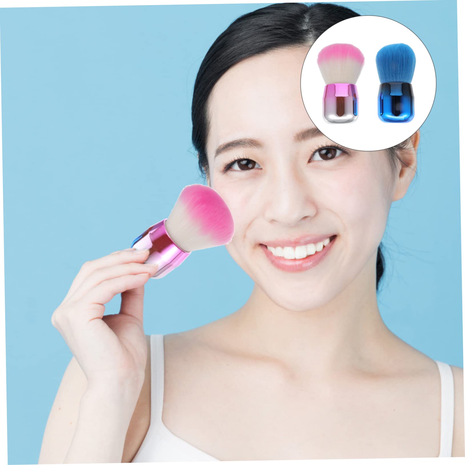 Healeved Set Di 3 Pennelli Per Il Trucco Per Il Contorno Del Viso Pennelli Morbidi Per Principianti E Professionisti Applicazione Liscia 2 Pezzi*3