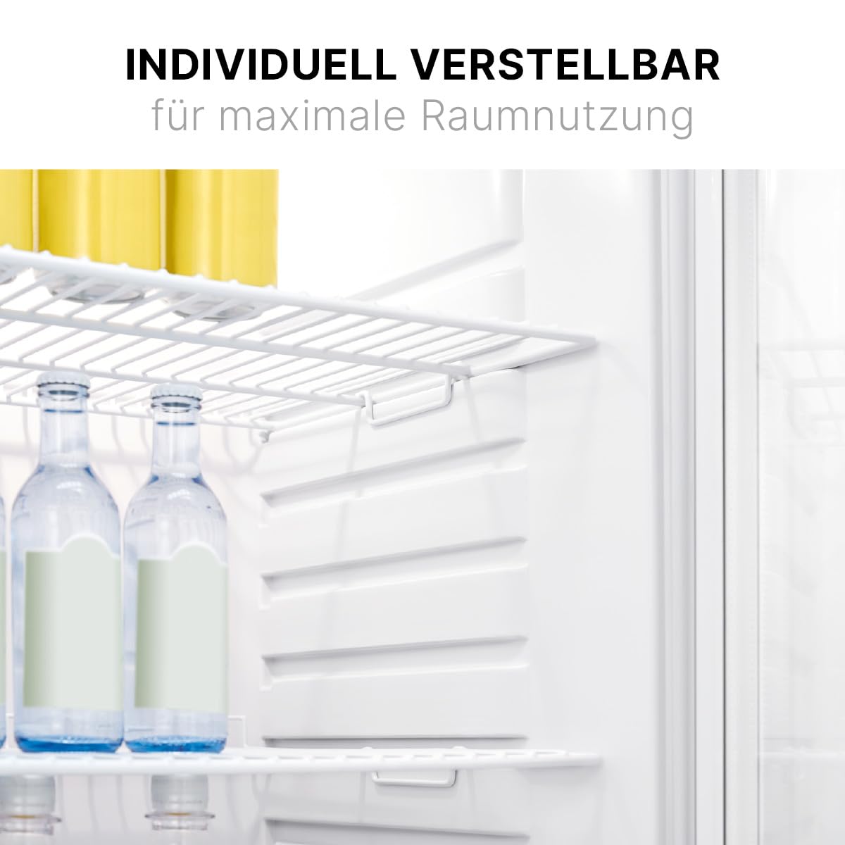 Bomann KSG 7289 Getränkekühlschrank 245L Glastür Flaschenkühlschrank weiß