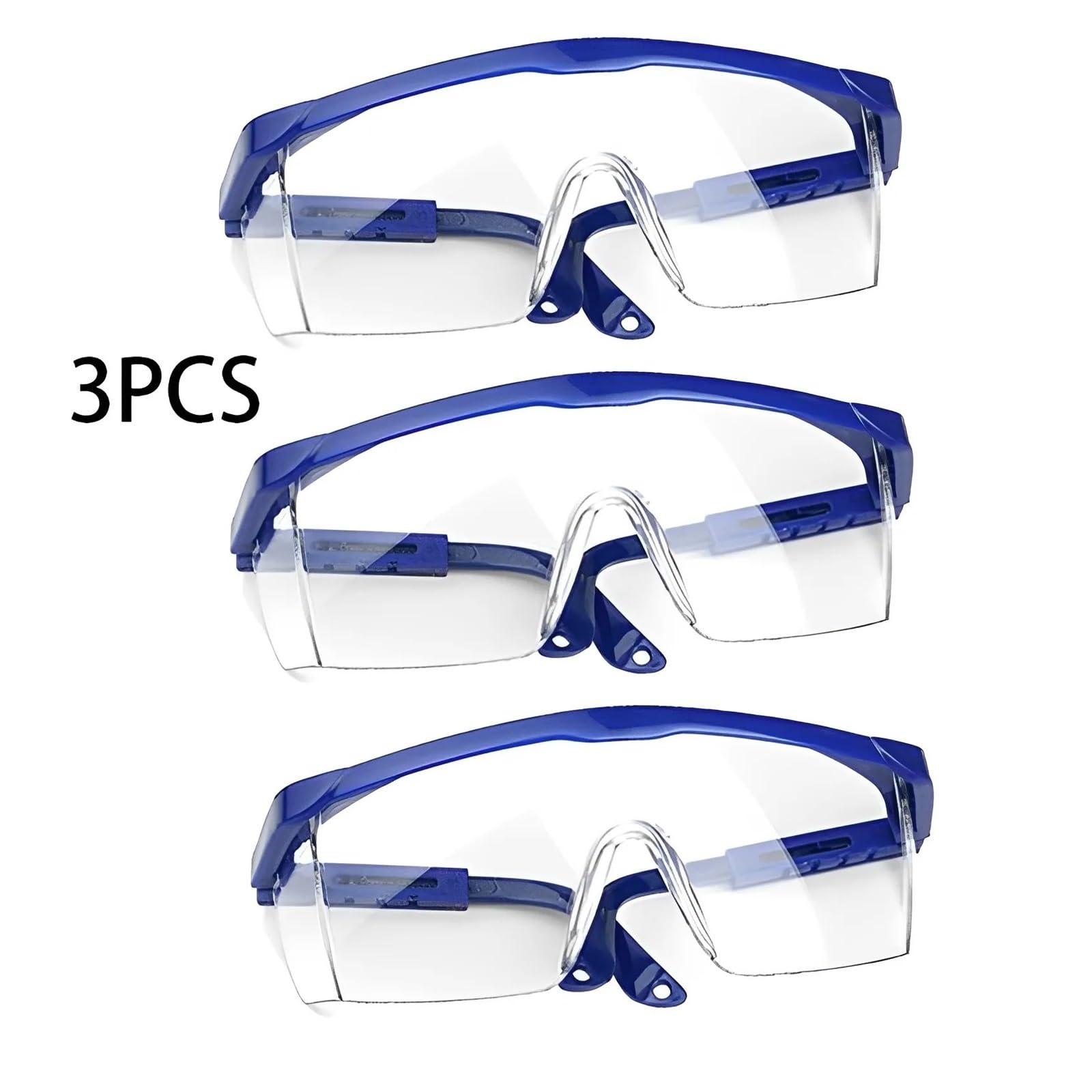 Gafas de seguridad, 3 gafas de seguridad antisalpicaduras for el trabajo, laboratorio protectoras, industriales a prueba viento y polvo, ciclismo