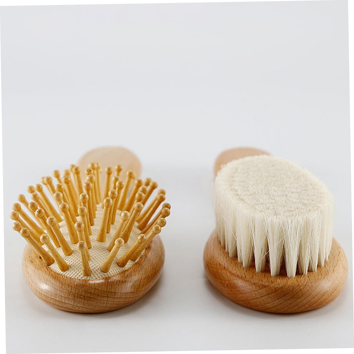 9 pezzi set di spazzole in lana culla for bambina culla for bambini pettine for capelli in legno spazzola for capelli con setole morbide for bambini pettine for culla setole in legno spazzola for bamb