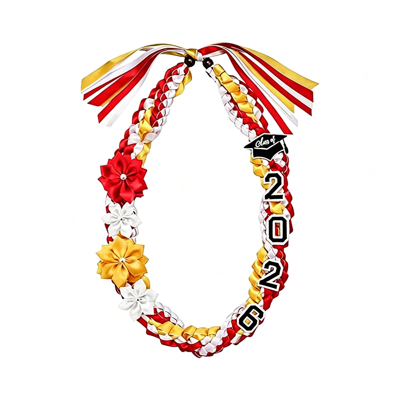 Academic Regalia Tassels Cord for 2026 Graduates Valedictorian Colors Double Streamers Design Adjustable Bachelor Graduation Sash