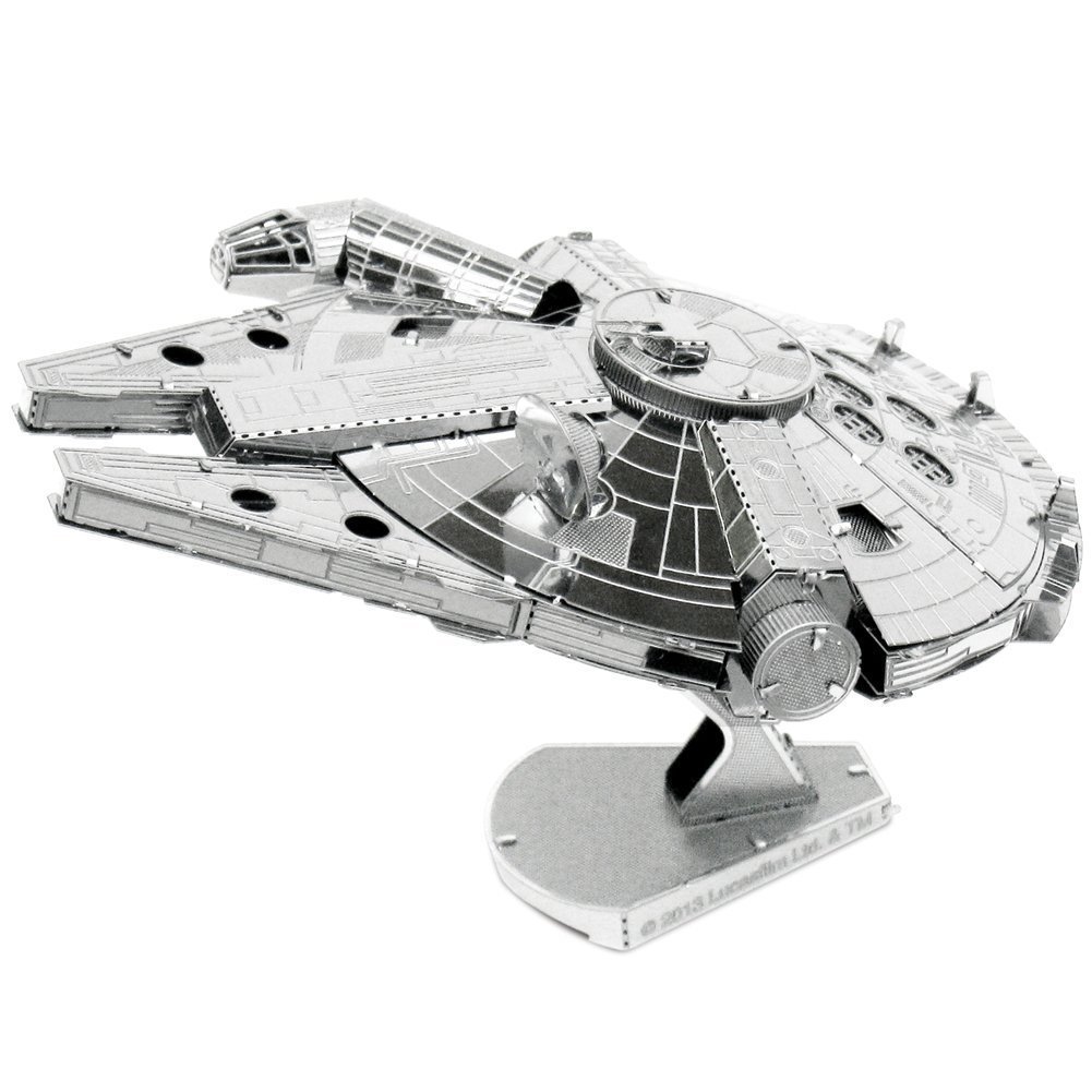 Fascinations Metal Earth 3D Model Kits Star Wars Set of 2 Millennium Falcon & R2-D2 - Image 2