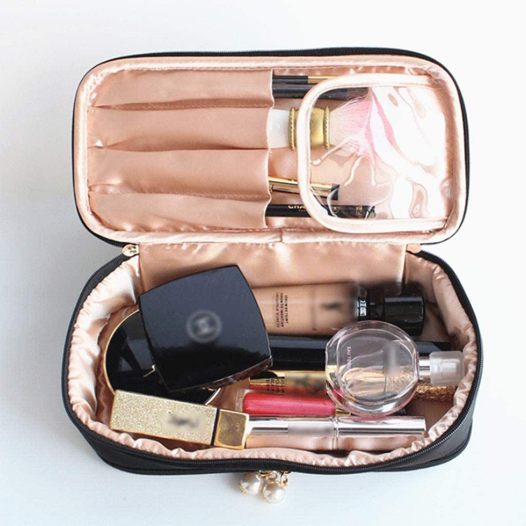 Boite à Bijoux Sac De Rangement Pour Boîte À Bijoux De Voyage Avec Poignée Durable Boîte De Maquillage 2 En 1 Pour Femmes Filles. Coffret à Bijoux