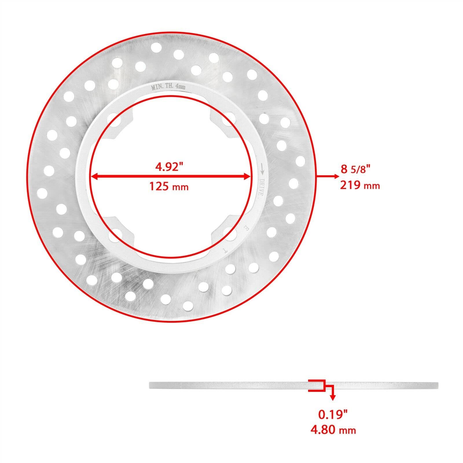 Amazon.com: REPLACEMENT PART OEM For Rear Brake Disc Rotor Fits 