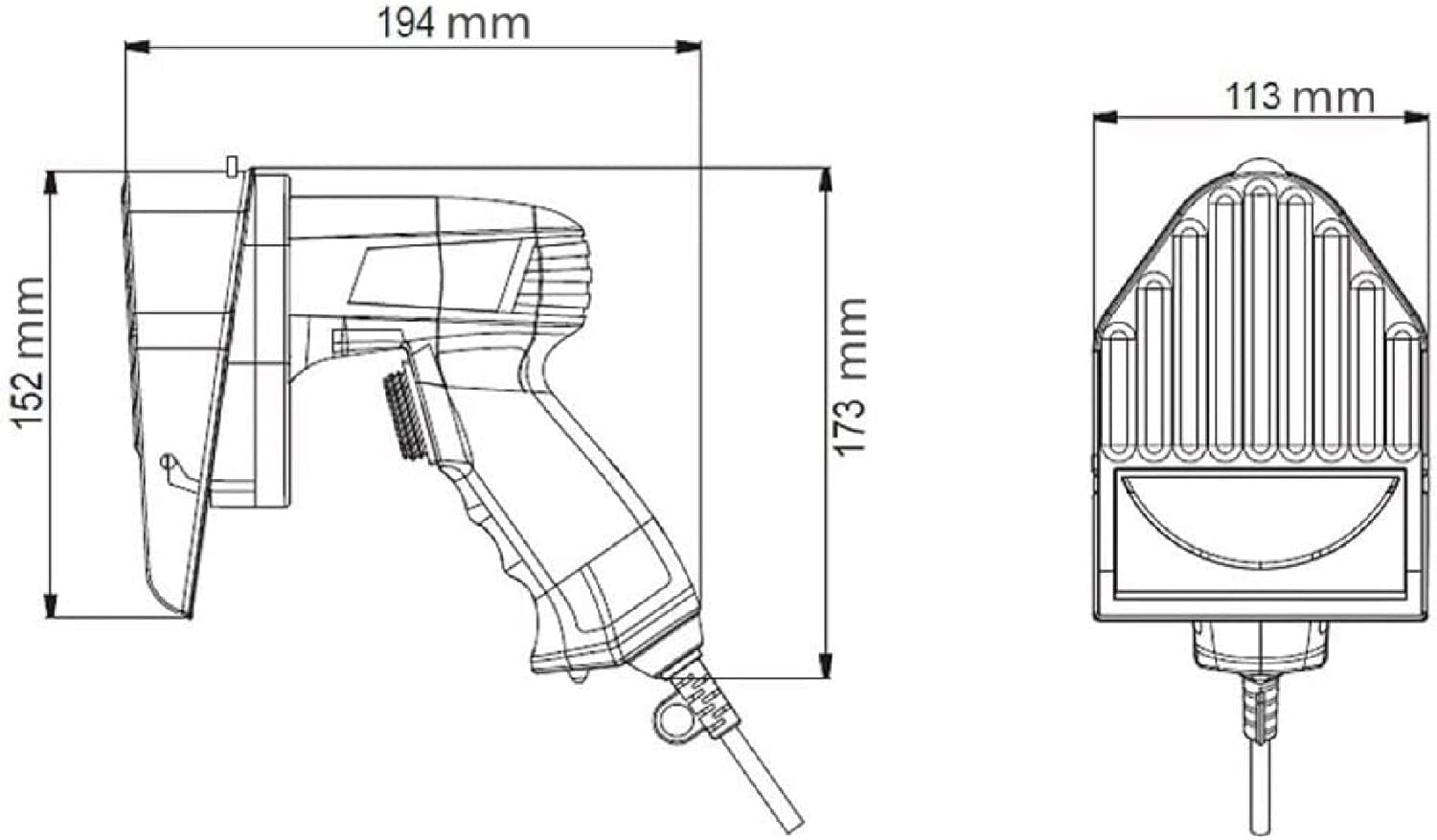 ADORZ Handheld Gyros Knife Electric Kebab Slicer Shawarma Cutter Turkish BBQ Knife, Adjustable Thickness, Silent, for Home or Restaurant