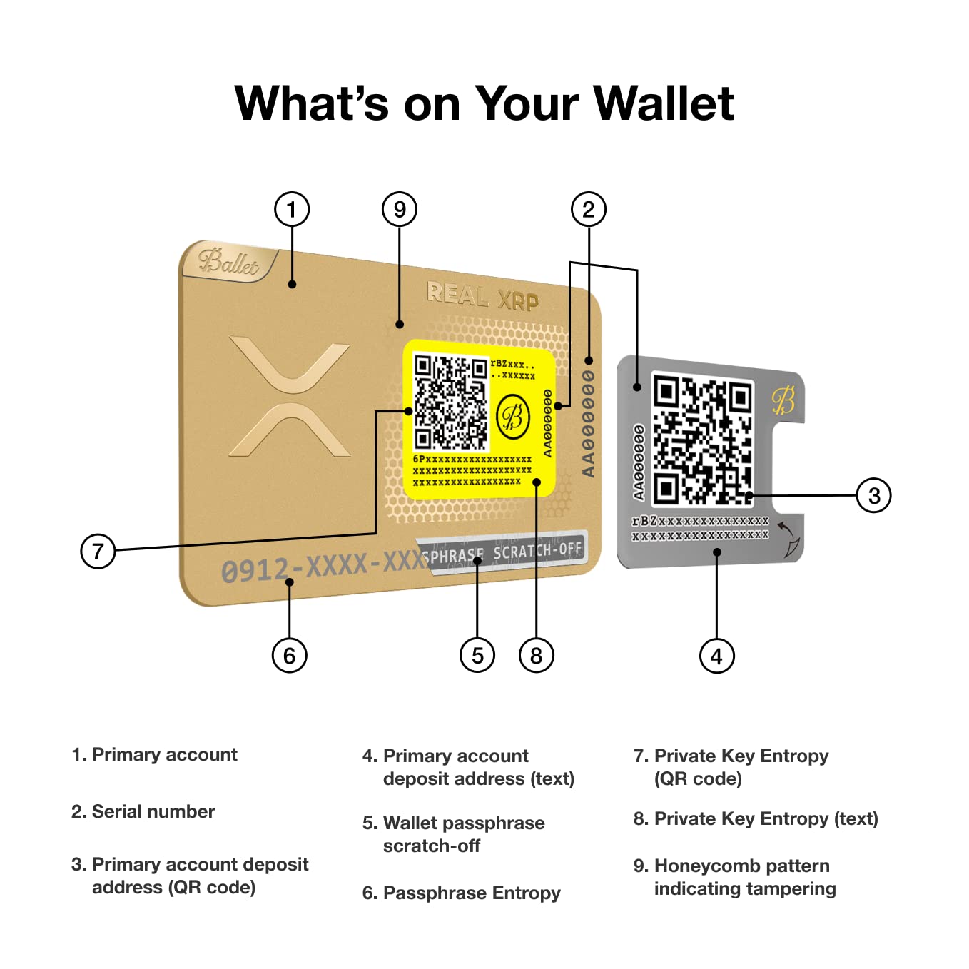 Amazon.co.jp: バレーリアルXRP、24Kゴールドメッキ - 物理的な暗号通貨財布 多通貨サポート 最も簡単な暗号化コールドストレージ財布  (シングル) : パソコン・周辺機器