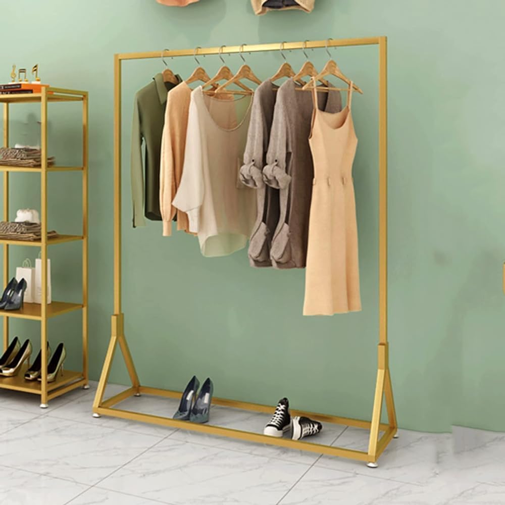 HTTGDGDH Heavy Duty Metal Garment Rack - Commercial Clothes Display And Drying Solution For Retail Stores
