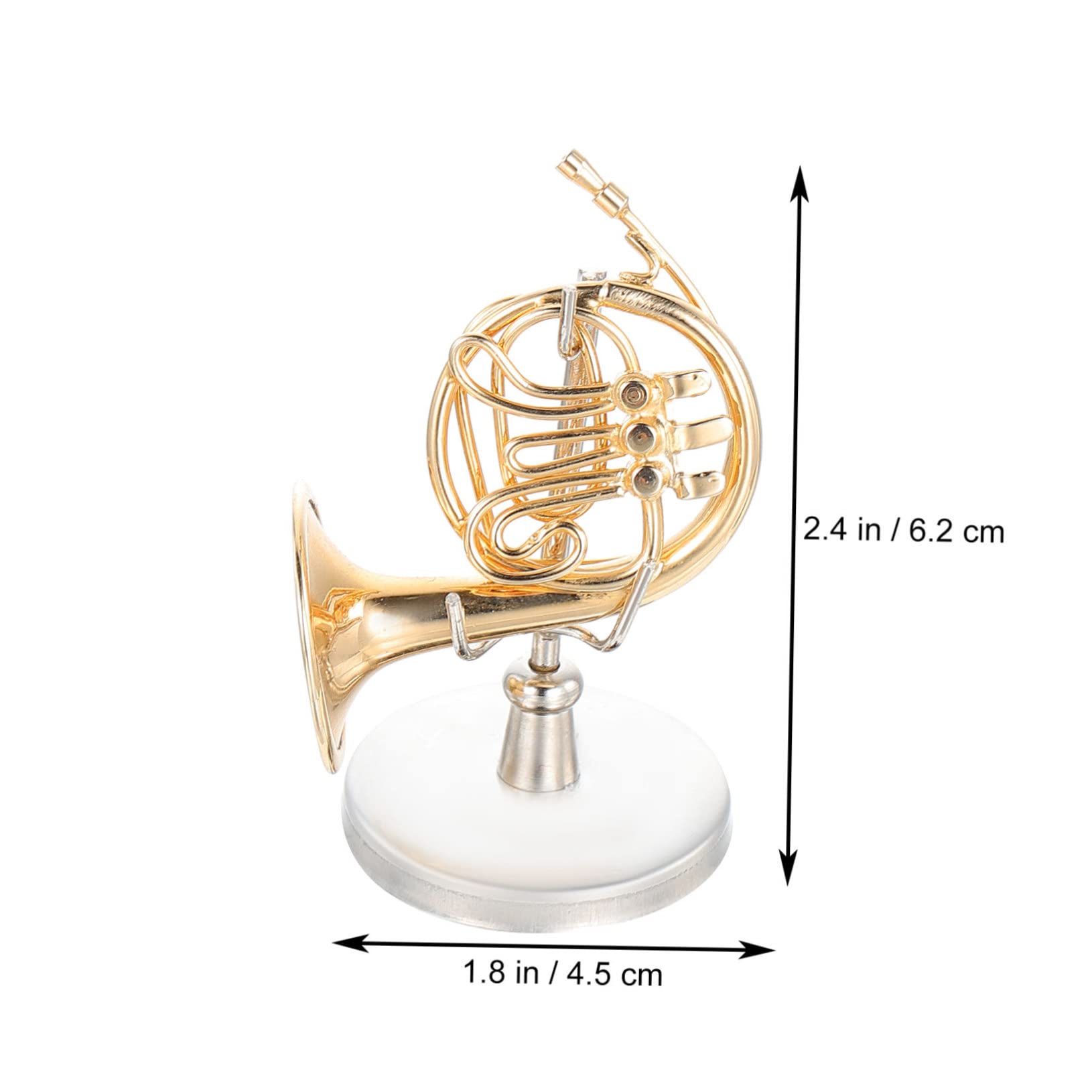 BIUDECO Miniature Horn Model Horn Instrument Adornment Desktop Ornament Housewarming Present Music Lover