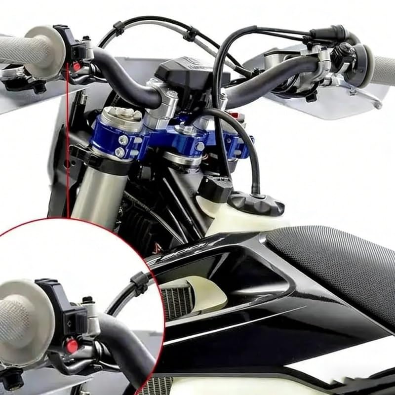 Interruptor de motocicleta para solucionar fallos de luces y bocina en manillar de moto cross 7