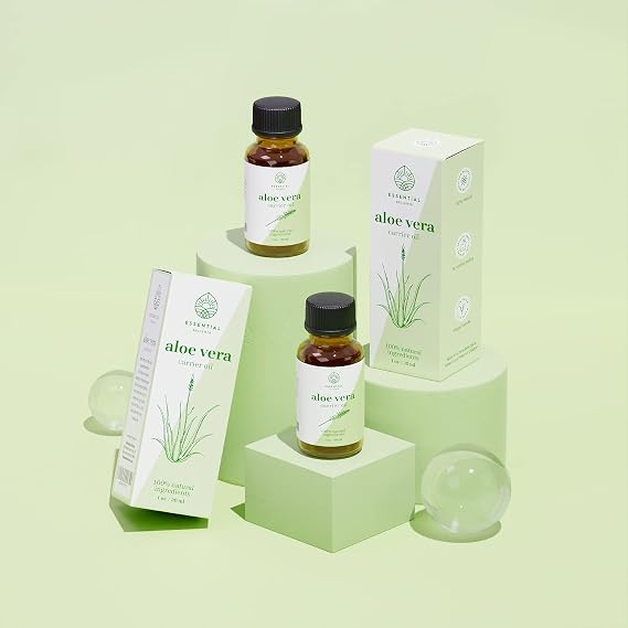 Aloe Vera Oil - Premium Undiluted Carrier Oil by Essential Delights (1 oz.) | Soothing & Nutrient Rich