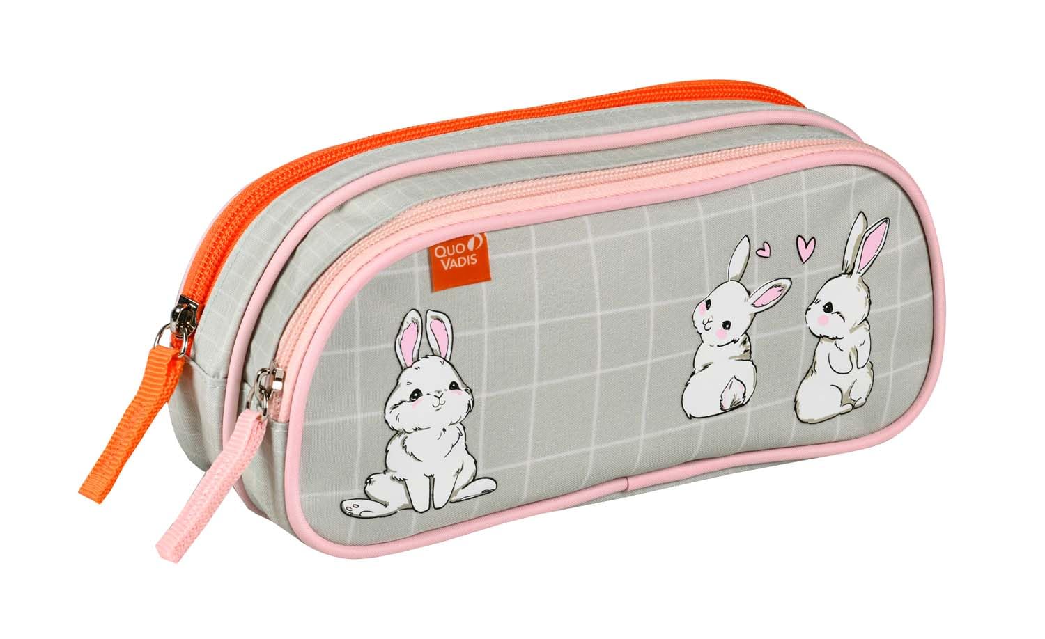 Quo Vadis - Pencil case - Rectangular - Animascot - Multicoloured - Canvas (Polyester) - 2 Compartment(s)